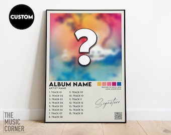 Choose Your Album Cover Custom Poster Print | Album Wall Art | Personalized Music Gift Him Her | Dorm & Man Cave Room Decor | Album Posters
