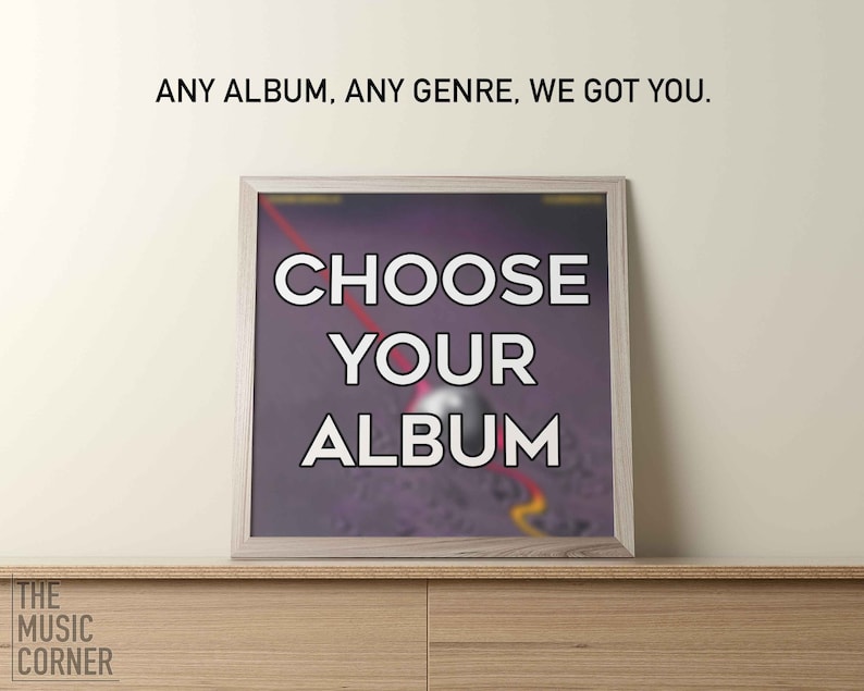 Custom Album Posters Choose Your Favorite Album Print Album Cover