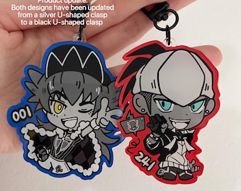 Poke Leon & Raihan Keychains - Trainers | Kawaii Chibi Charms | PKMN