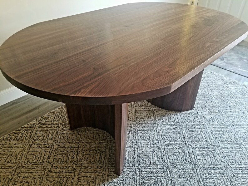 Walnut Oval Dining Table 96 72 60 - Etsy