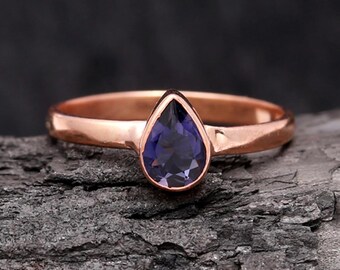 Anello Argento con Zaffiro su Castone Oro Giallo 18 kt
