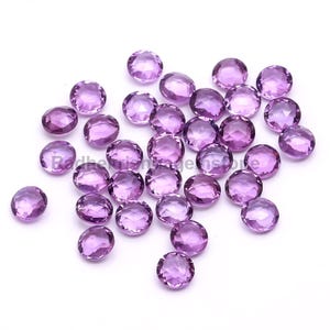 Natural Pink Amethyst Round Briolette Cut, Rose De France Loose Gemstone For Jewelry Making, Wedding Gift Calibrated Size 6X6 To 10X10 mm