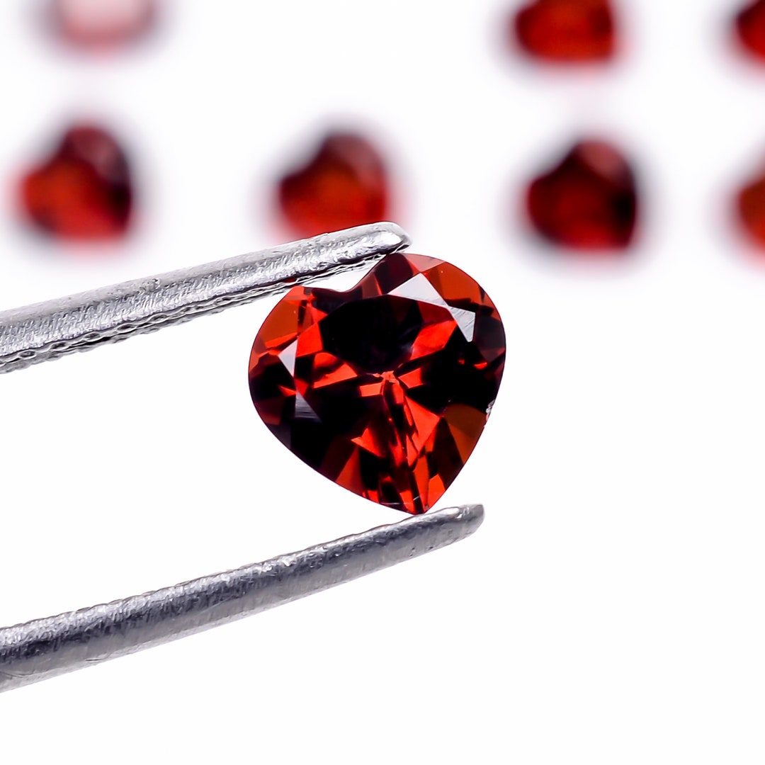 Ciondolo In Granato Del Mozambico Sfaccettato Fatto A Mano: Gioielli Boho In Argento Sterling 925 - Italia - Foto 3