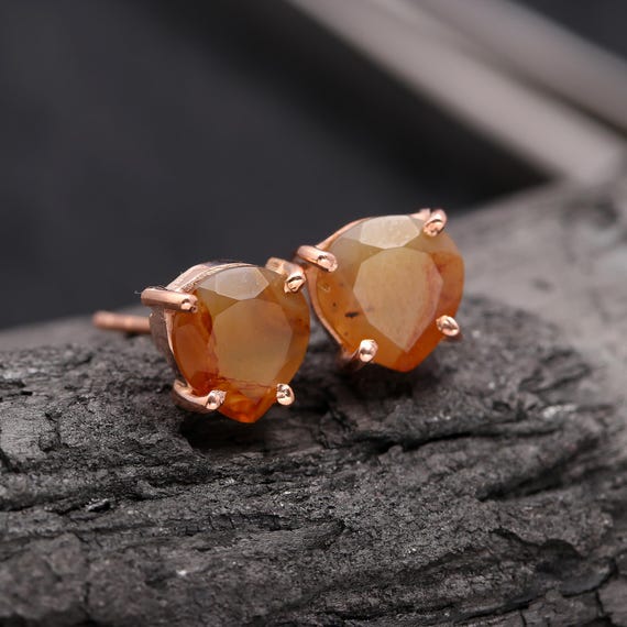 Set Di Orecchini In Argento Massiccio 925 Sterling Con Cuore D - Foto 2