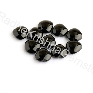 Top Quality Onyx Heart Shape Cabochon, Black Onyx Loose Gemstone For Jewelry Making, Heart Cabochon Gemstone Calibrated Size 8X8 To 10X10 mm