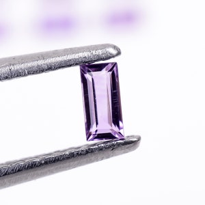 Natural Pink Amethyst Baguette Brilliant Cut, Rose De France Loose Gemstone For Jewelry Making, Amethyst Cut Calibrated Size 4X2 To 12X6 mm