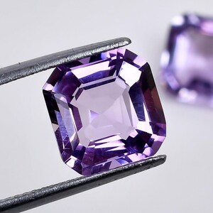 Natural Pink Amethyst Asscher Octagon Cut, Amethyst Loose Stone For Jewelry Making, Rose De France Pink Quartz Calibrated Size 5X5 To10X10mm