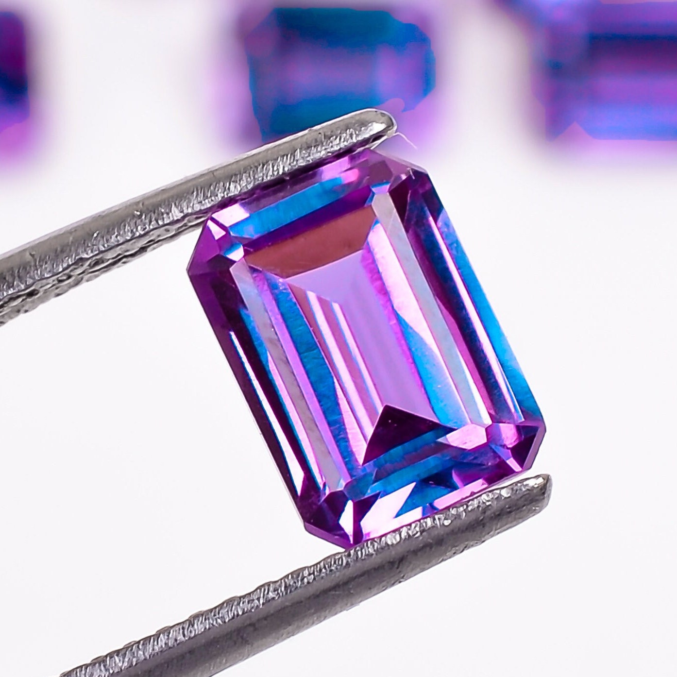 Color Changing Alexandrite Octagon Shape, Alexandrite Loose Gemstone ...