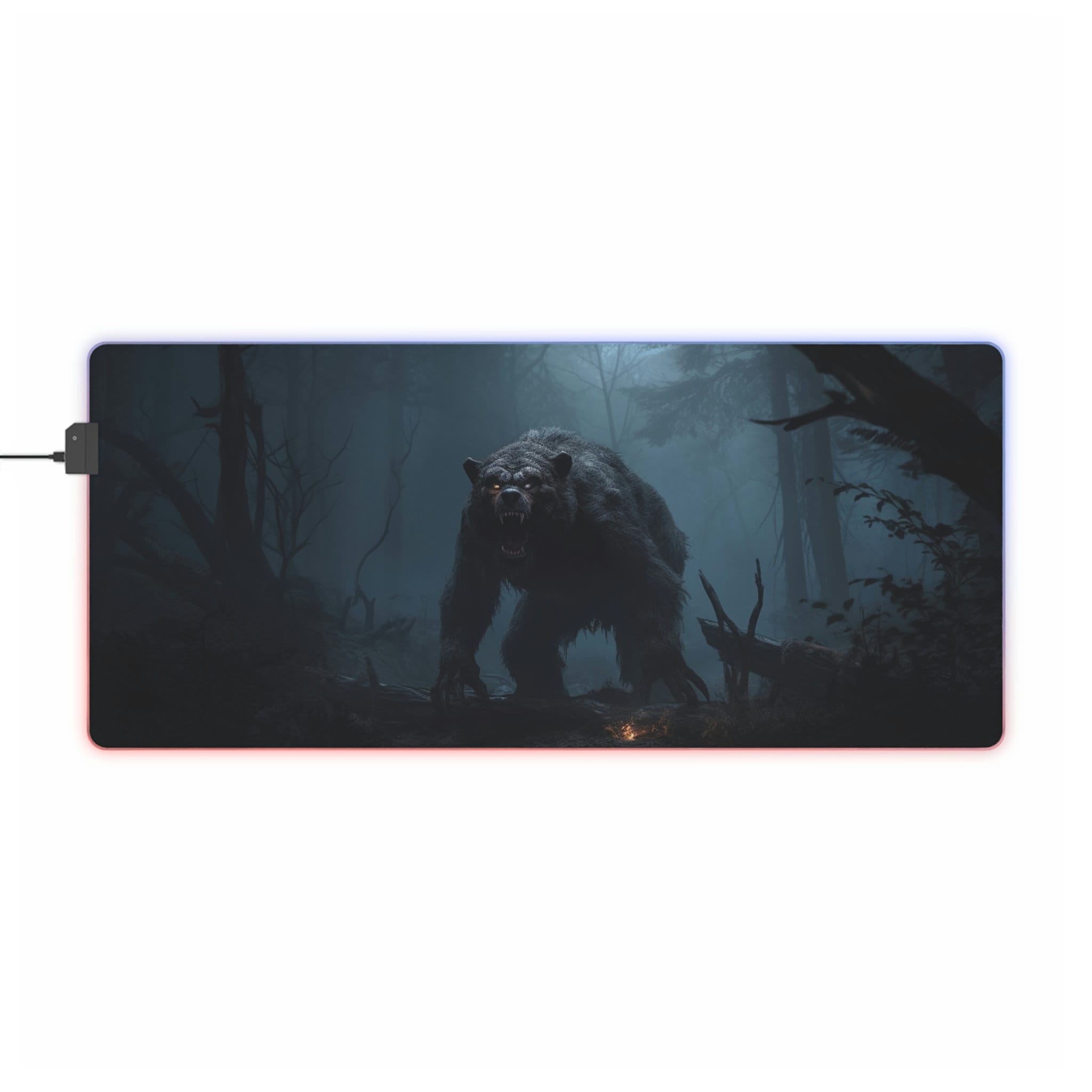 Diablo 4 Desk Mat Druid LED Diablo 4 Inspired Mouse Pad Featuring Bear Form Druid Xl RGB