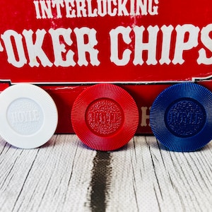 ヴィンテージ 1983 Hoyle プラスチック ポーカーチップ