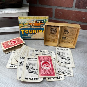 Vintage 1926 Touring card game