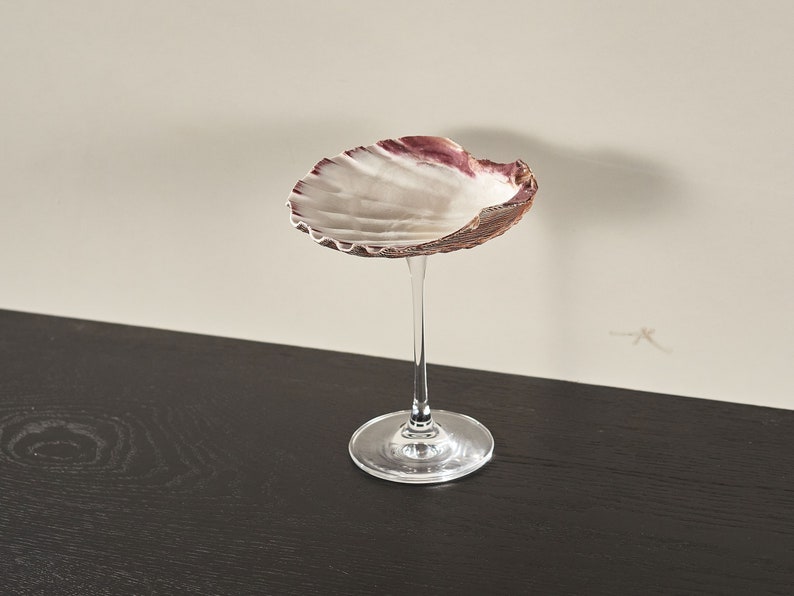 Handgefertigte Muschel-Martini-Gläser, Conch-Gläser, Strand-Weingläser, Coupe-Tasse, Muschel-Weingläser, beliebtes Strand-Hochzeitsgeschenk für Brautjungfern Bild 6