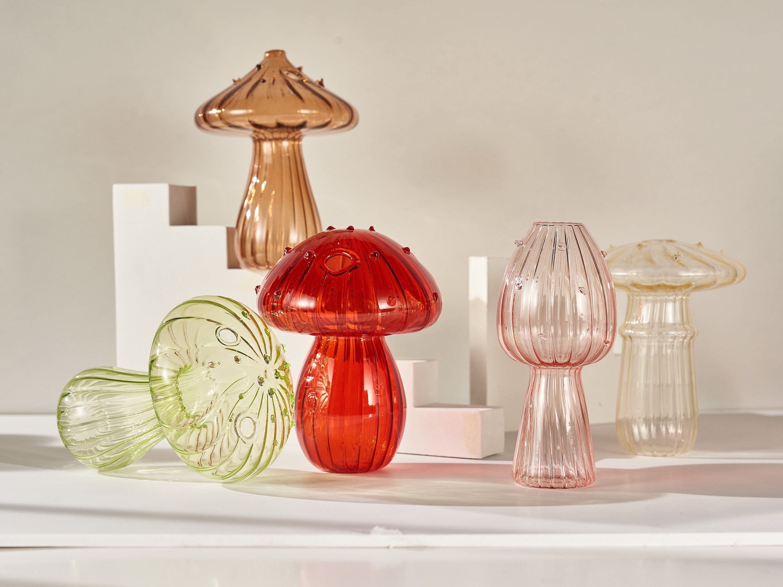 Hand Blown Glass Mushroom Lamp - Regular – Serene Home