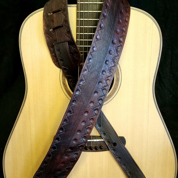 Handmade Leather Guitar straps Made In Africa.