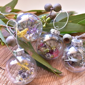 Australian Wild Flower Christmas Baubles