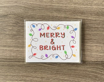 Alegre e brilhante! cartão, cartão de férias, cartão de natal, lindo cartão de férias, cartão de feriado simples, natal, cartões comemorativos, minimalista, presentes