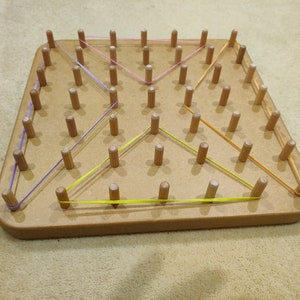 Geoboard Peg board Nagelbrett CNC digitale Datei Pläne SVG Vektor