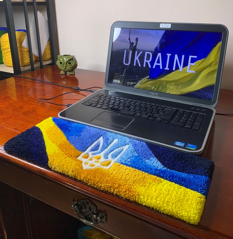 Wrist Rest Desk Rug Tufted Rug Wrist Rest Fluffy Keyboard Rug Ukrainian ...