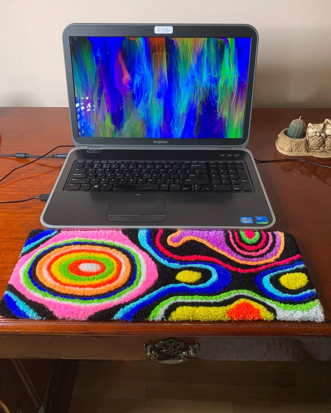 Keyboard Rug Fluffy Keyboard Rug Rainbow Keyboard Pad Rainbow Rug ...