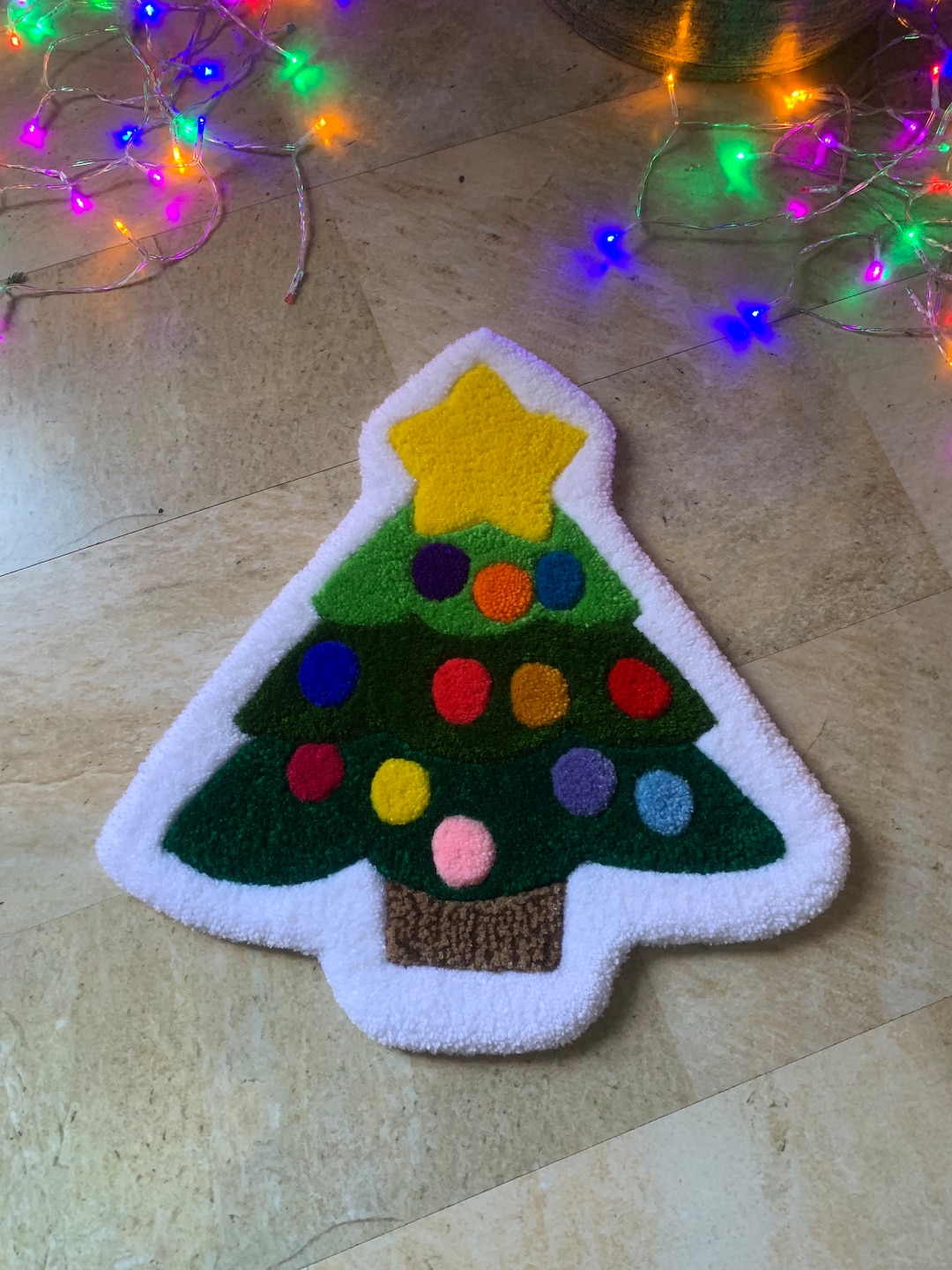 Christmas Tree Rug Christmas Kids Rug Tufted Carpet Carpet for Home