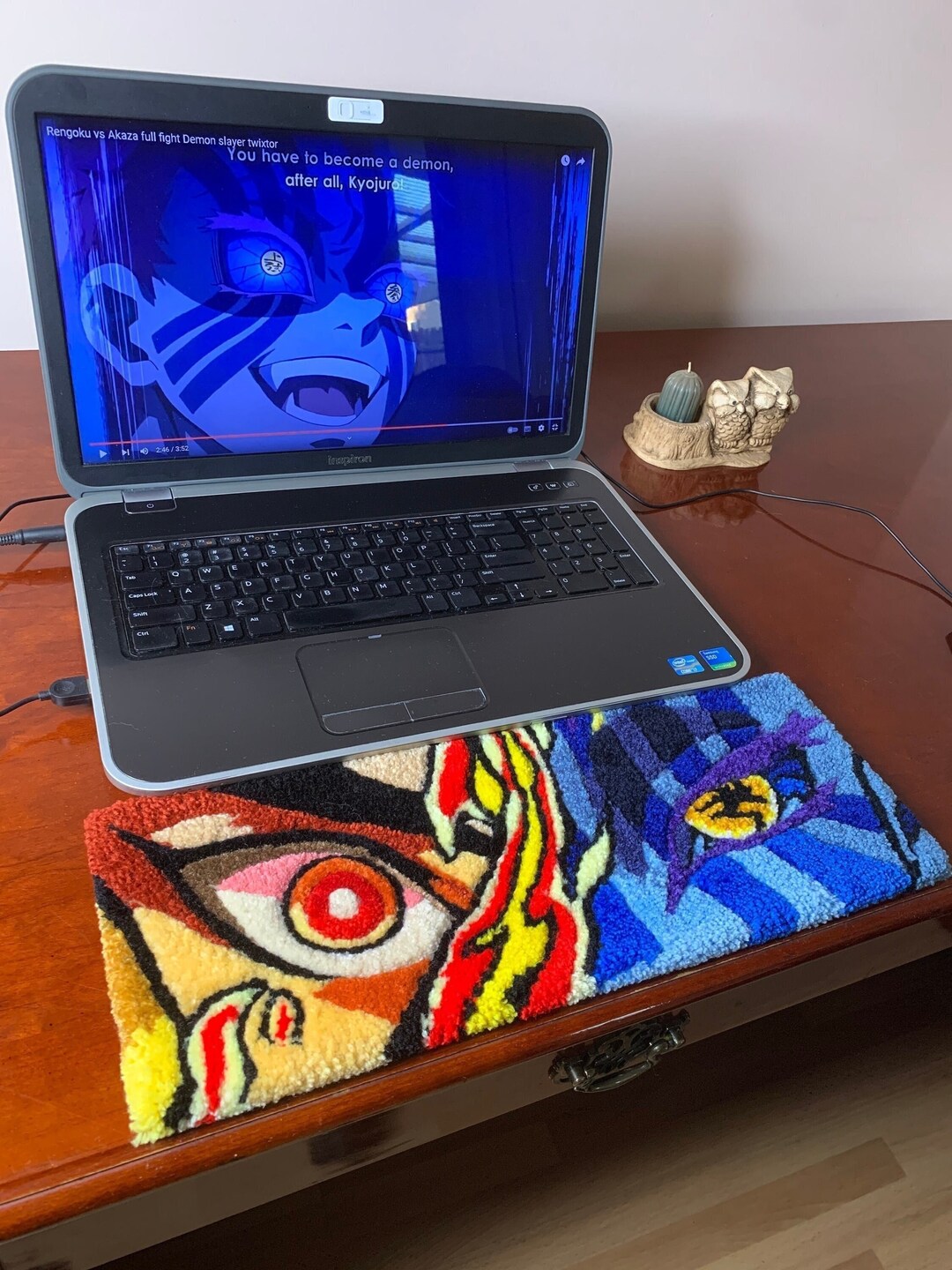 Keyboard Rug Fluffy Keyboard Rug Akaza Rug Keyboard Akaza Rug Personalized Rug Table Mat Wrist