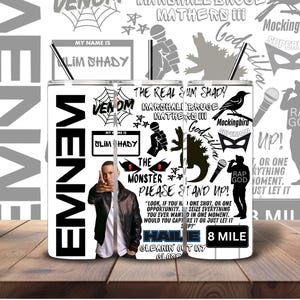 Eminem Inspired 20oz Tumbler PNG File Wrap