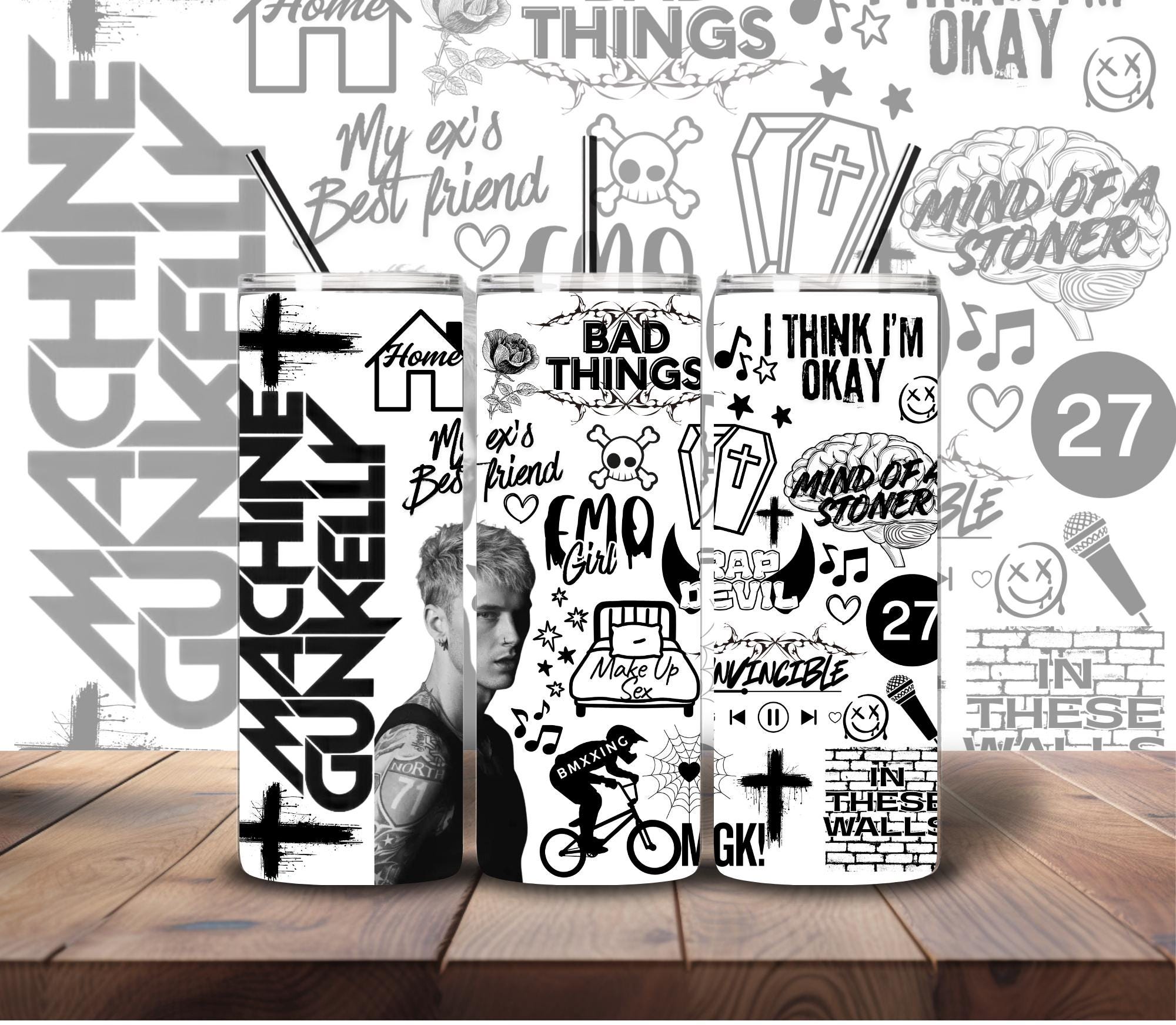 Mgk Tumbler Wraps - Etsy, image size:2000x1743