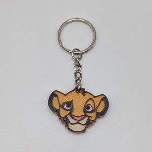 Simba the Lion Inspired Keychain Charm, Phone Charm, Keyring