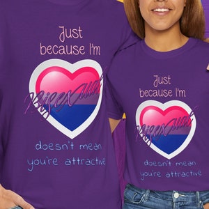 Bi Pride Heart T-Shirt: Funny LGBTQ Pride Shirt