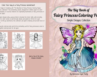 Fairy & Princess Coloring Book for Kids – The Artisan Life