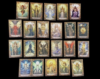 Baraja De Tarot De Hadas Rojas De 78 Cartas – Mazo De Adivinación En Inglés, Juego De Fiesta Y Lectura Del Destino, Ideal Para Principiantes