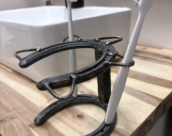 bathroom horseshoe toothbrush holder