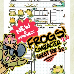 Frog Pond: DnD 5e Character Sheet