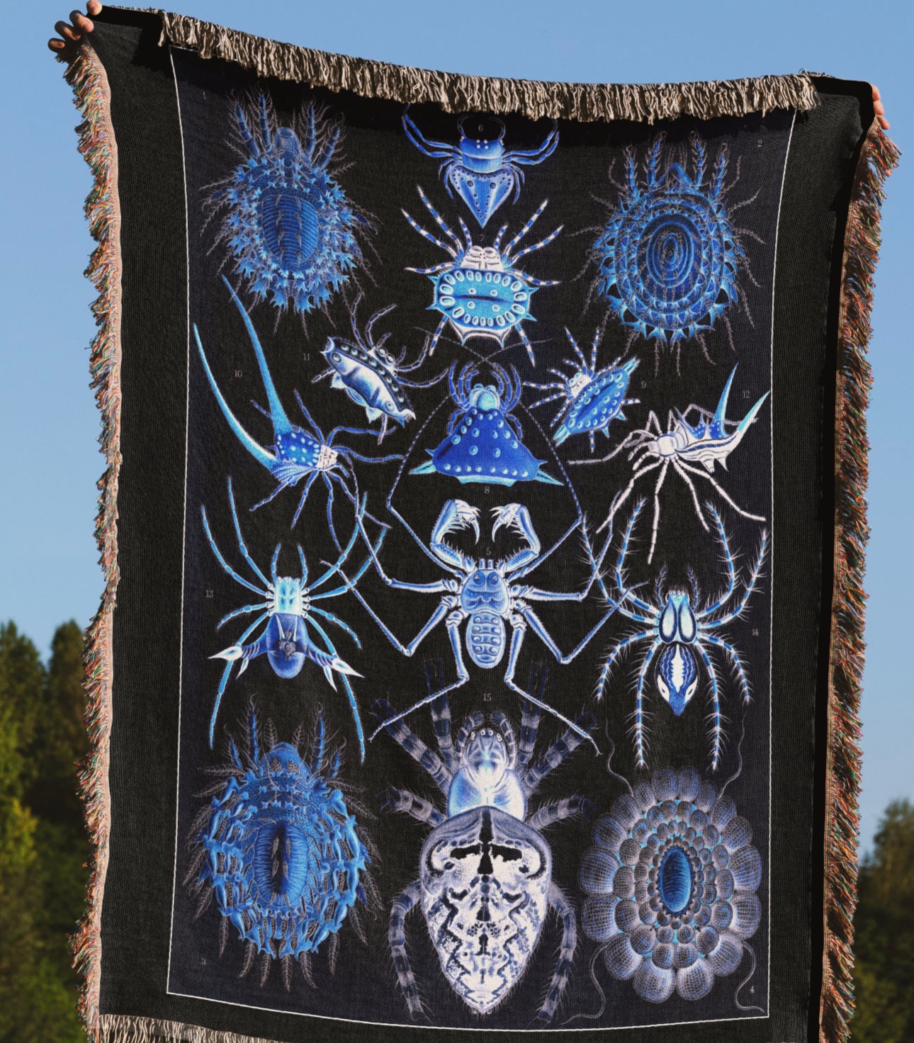  BaoNews Spiders Bloodstain Tapestry,Spider Webs Spooky