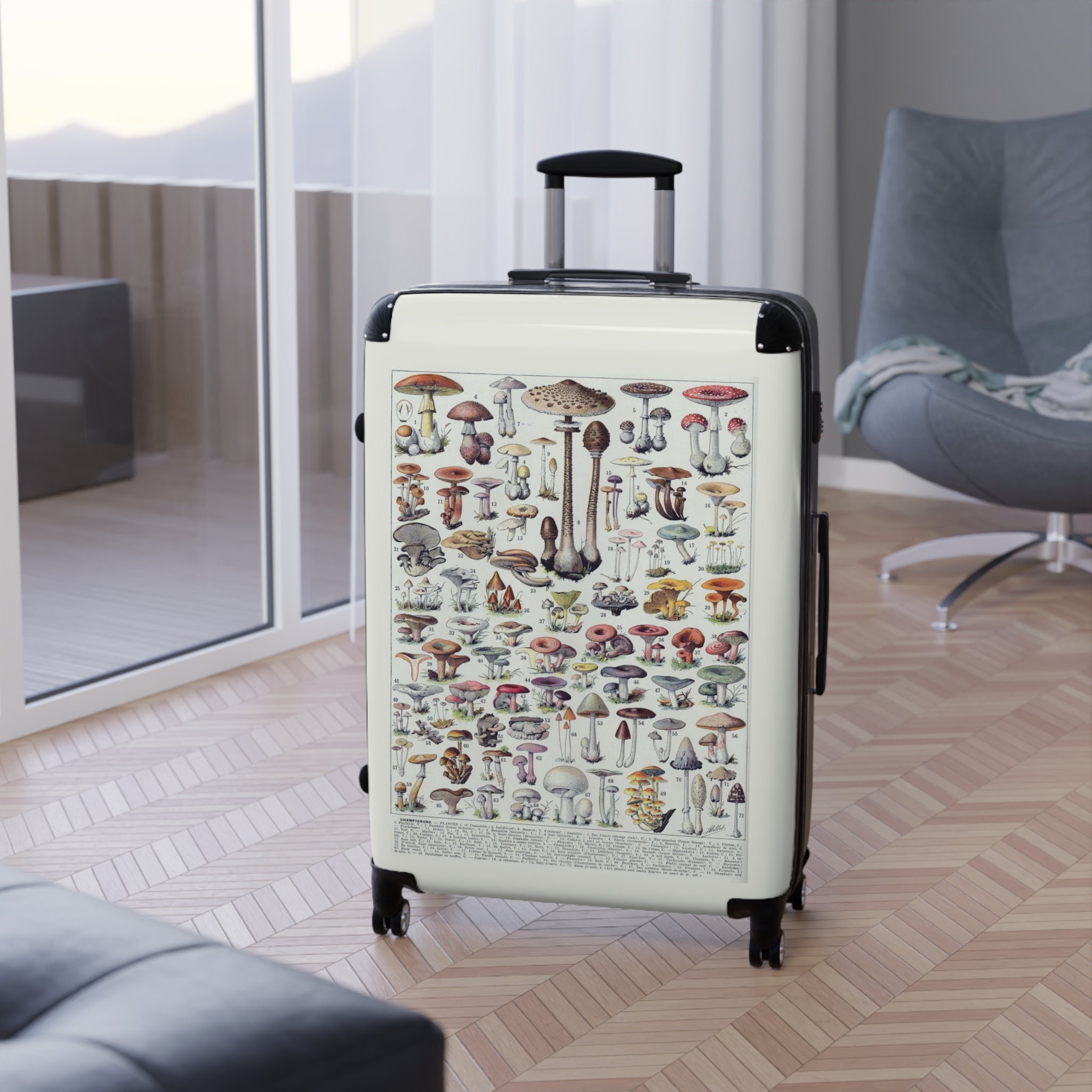 Mushrooms Lover Suitcase, Travel Suitcases