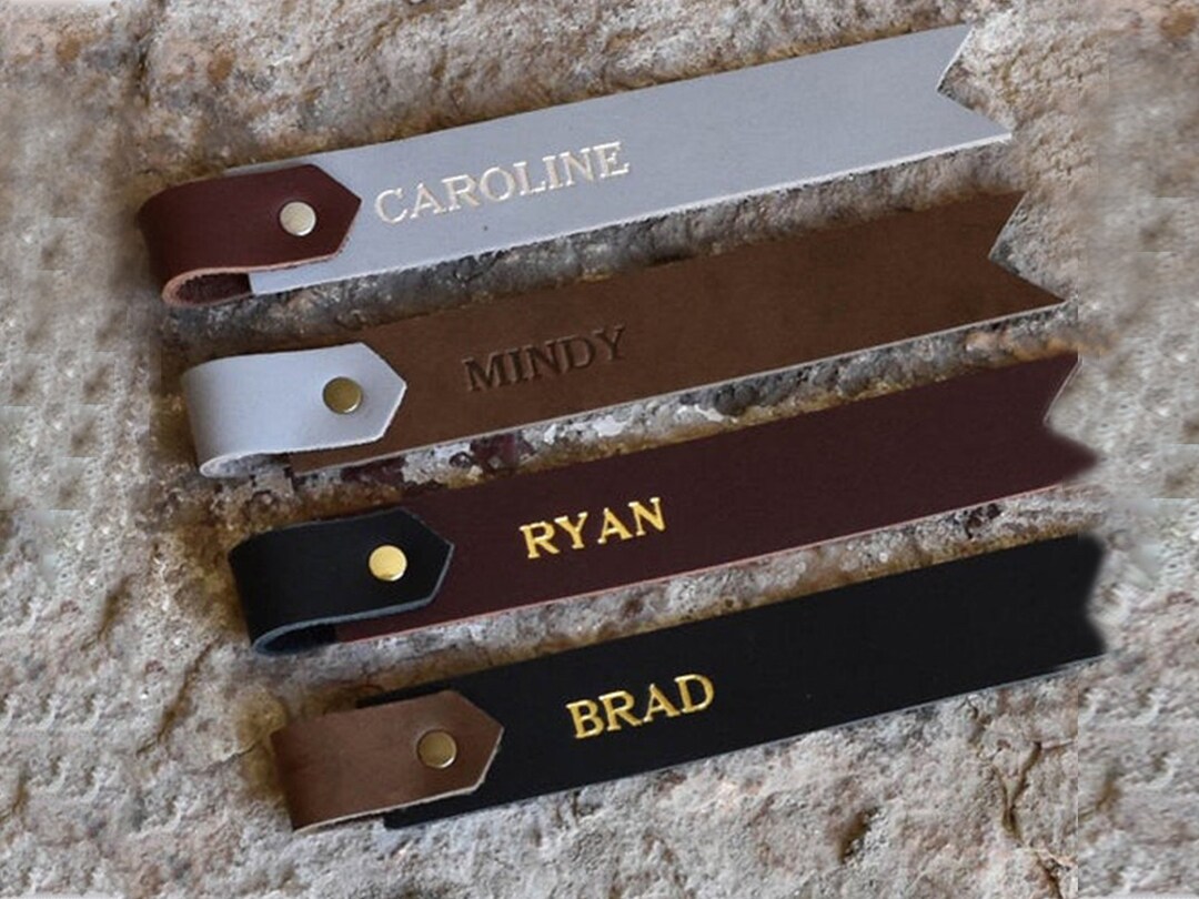 Custom Leather Bookmarks Student Products Cute Bookmarks Etsy