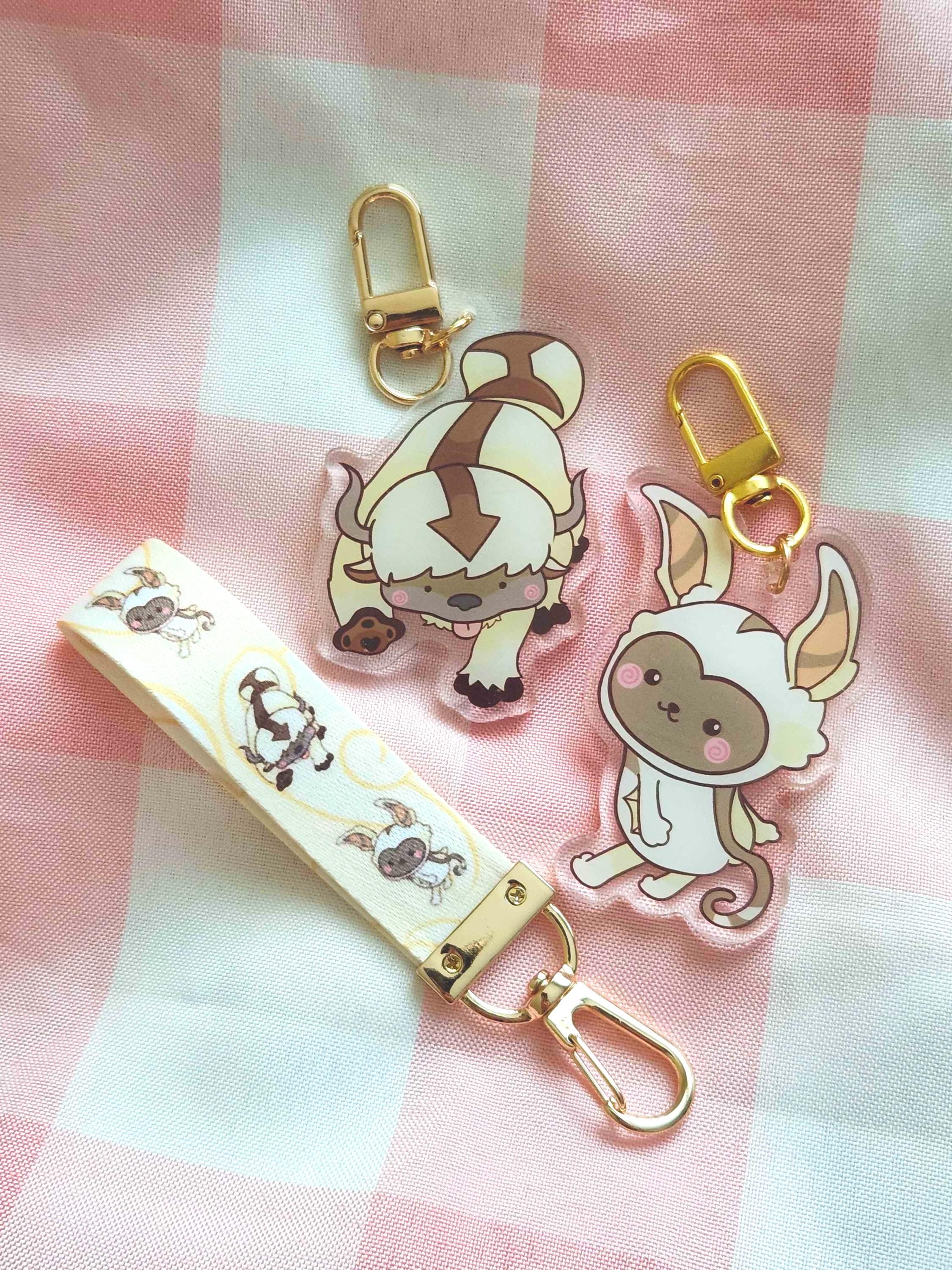 Avatar: the Last Airbender ATLA Momo and Appa Keychain and Lanyard - Etsy