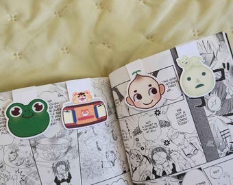Magnetic Bookmarks: Smiski, Frog, Tiger Balm, Sonny Angel