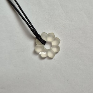 Frosted Rock Crystal Quartz Carving Pendant Necklace: Natural Energy