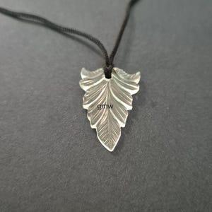 Natural Rock Crystal Quartz Carving Pendant Necklace: EMF Shielding