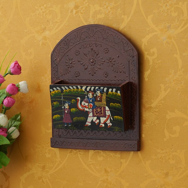 Handcrafted Wooden Newspaper holder , Bookholder For Home Decor ,handmade furniture, Rajasthani Indian Art CrafthavenByVijay