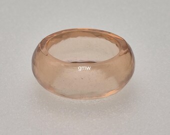 Polished Citrine Quartz Ring: polished Gemstone