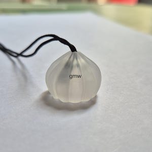 Frosted Rock Crystal Quartz Pendant Necklace: Natural Energy Balancing