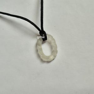 Frosted Rock Crystal Quartz Carving Pendant Necklace