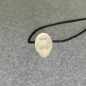 Frosted Rock Crystal Quartz Carving Pendant Necklace