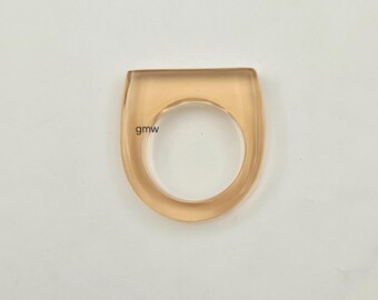Polished Citrine Quartz Ring: Polished Gemstone