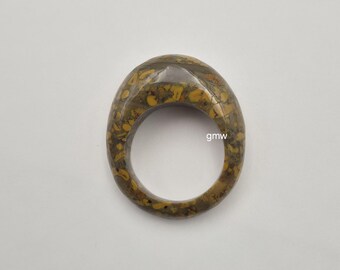 Polished Jasper Quartz Ring: Polished Gemstone