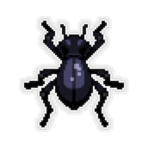 Smooth Death-Feigning Beetle - Kiss-Cut Stickers