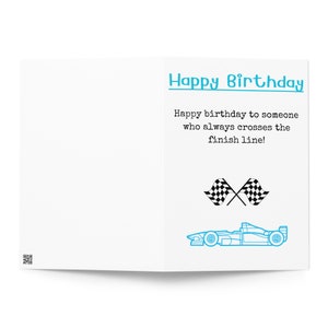 Carte de joyeux anniversaire de formule 1 | Cadeau | Amateurs de Formule 1 | Carte d'anniversaire F1 | Carte d'anniversaire A5 | F1 |