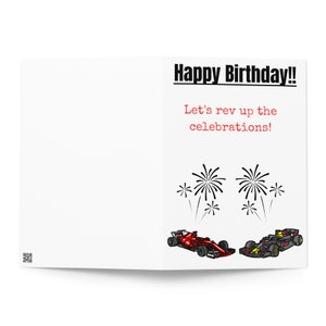 Améliorons les célébrations Carte de joyeux anniversaire de Formule 1 | Cadeau | Amateurs de Formule 1 | Carte d'anniversaire F1 | Carte d'anniversaire A5 | F1 |